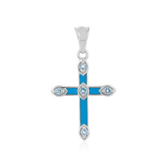 Sky Blue Topaz Silver Pendant