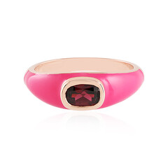 Raspberry Rhodolite Silver Ring