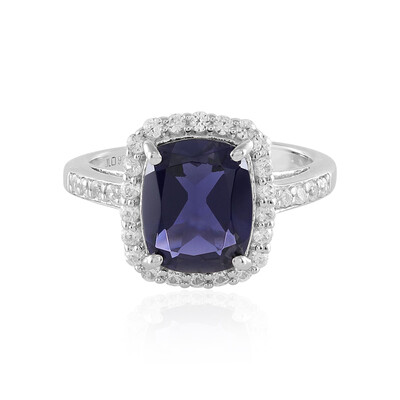Iolite Silver Ring