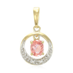 Padparadscha Sapphire Silver Pendant