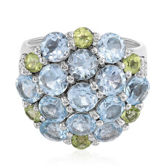 Sky Blue Topaz Silver Ring