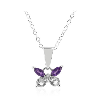 Zambian Amethyst Silver Necklace