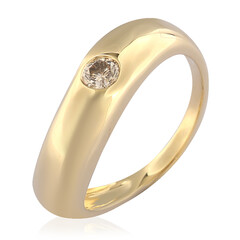 9K I2 Champagne Diamond Gold Ring (de Melo)