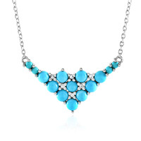 Sleeping Beauty Turquoise Silver Necklace