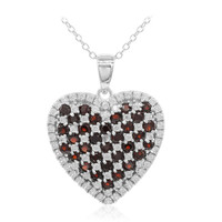 Garnet Silver Necklace