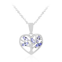 Tanzanite Silver Necklace
