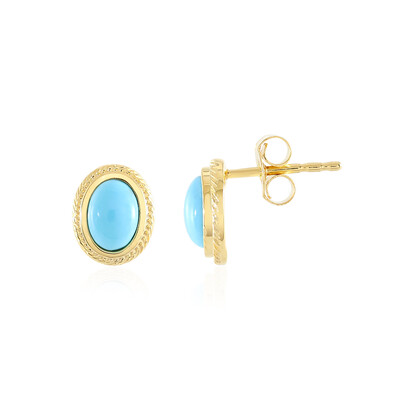 Sleeping Beauty Turquoise Silver Earrings