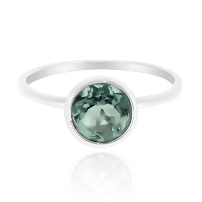 Caribbean Teal Fluorite Silver Ring