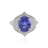 14K AAA Tanzanite Gold Ring (de Melo)