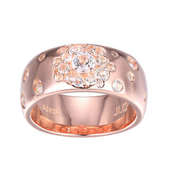 White Topaz Silver Ring (Adela Silber)