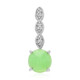 Imperial Chrysoprase Silver Pendant