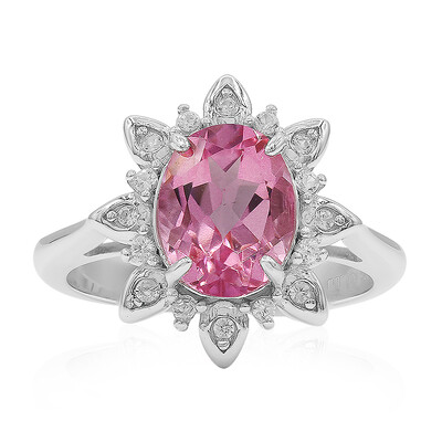 Flamingo Mystic Topaz Silver Ring