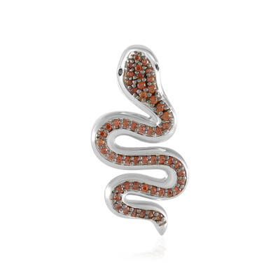 Champagne Zircon Silver Pendant