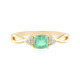 Russian Emerald Silver Ring (Adela Silber)