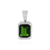 Russian Diopside Silver Pendant