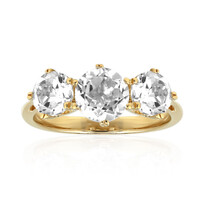 White Topaz Silver Ring