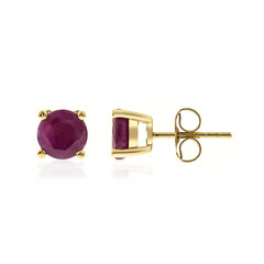 10K Ruby Gold Earrings