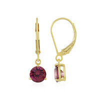 Malawi Garnet Silver Earrings