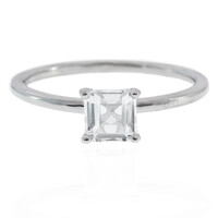 White Topaz Silver Ring