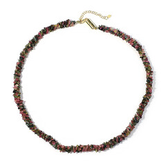 Fancy Tourmaline Silver Necklace
