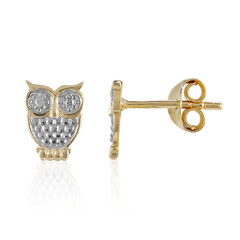 I3 (I) Diamond Silver Earrings