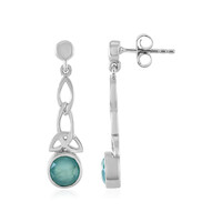 Grandidierite Silver Earrings