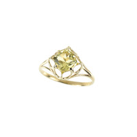9K Ouro Verde Quartz Gold Ring