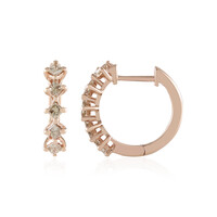 9K I2 Brown Diamond Gold Earrings