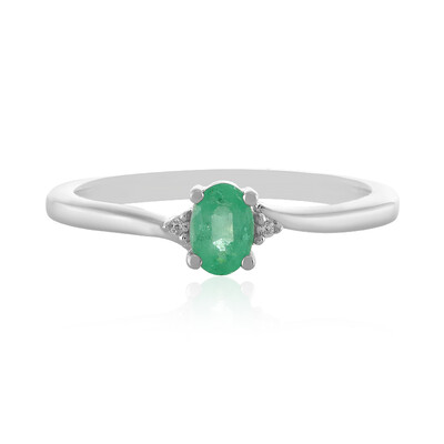 Ethiopian Emerald Silver Ring
