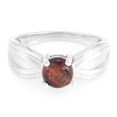 Red Tiger´s Eye Silver Ring