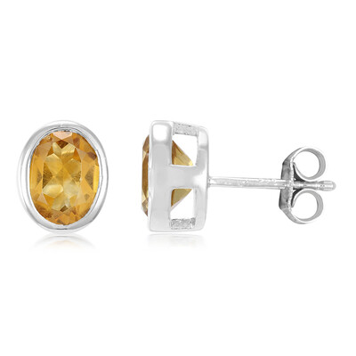 Citrine Silver Earrings
