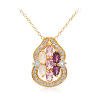 Rhodolite Silver Necklace