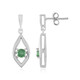Green apatite Silver Earrings
