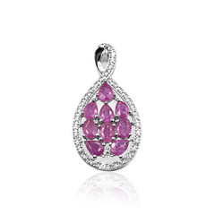 Mozambique Ruby Silver Pendant