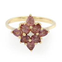18K Unheated Padparadscha Sapphire Gold Ring (AMAYANI)