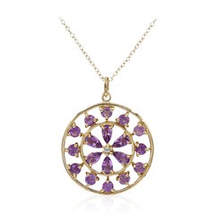 Amethyst Silver Necklace