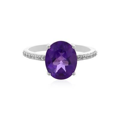 Siberian Amethyst Silver Ring