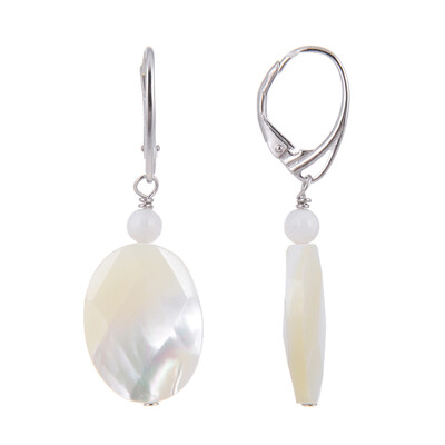 Mother of Pearl Silver Earrings