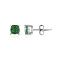 Green apatite Silver Earrings