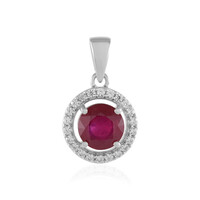 Madagascar Ruby Silver Pendant