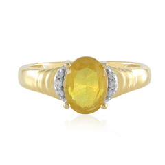 Madagascar Yellow Sapphire Silver Ring