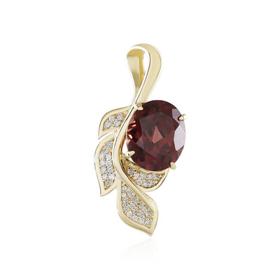 9K Pink Zircon Gold Pendant (de Melo)