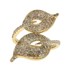 18K SI2 Fancy Diamond Gold Ring (CIRARI)