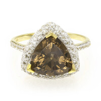 Smoky Quartz Silver Ring