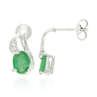 Bahia Emerald Silver Earrings