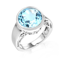 Sky Blue Topaz Silver Ring