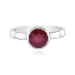 Bemainty Ruby Silver Ring