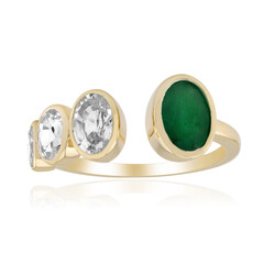 9K Zambian Emerald Gold Ring