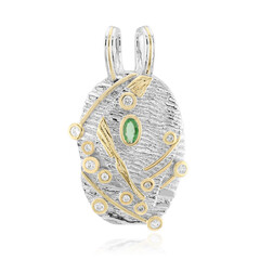 Tanzanian Tsavorite Silver Pendant