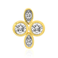 18K IF (D) Diamond Gold Pendant